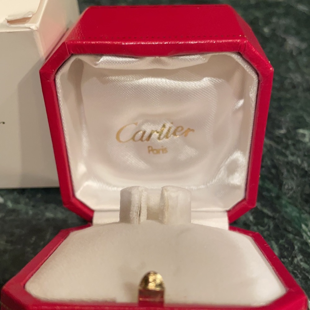 Authentic Leather Cartier Ring Box - image 3